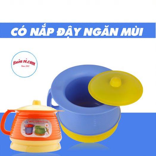 Bô vệ sinh cho bé nhựa Việt Nhật (MS:5451), Bô cua cho bé có nắp đậy - Buôn Rẻ 01416