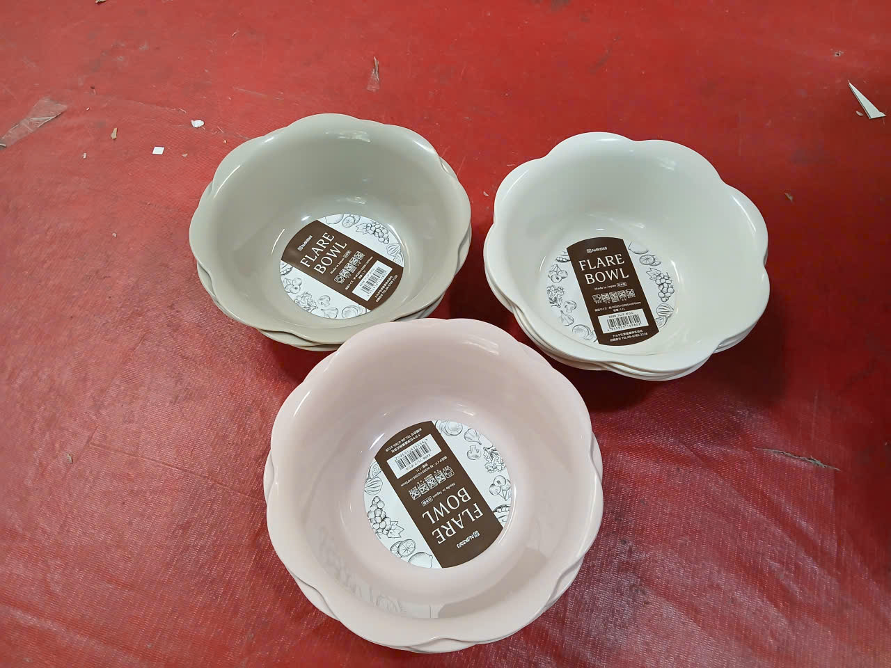 Tô nhựa hình cánh hoa Flare Bowl 1.1L - Hàng Nội Địa Nhật Bản