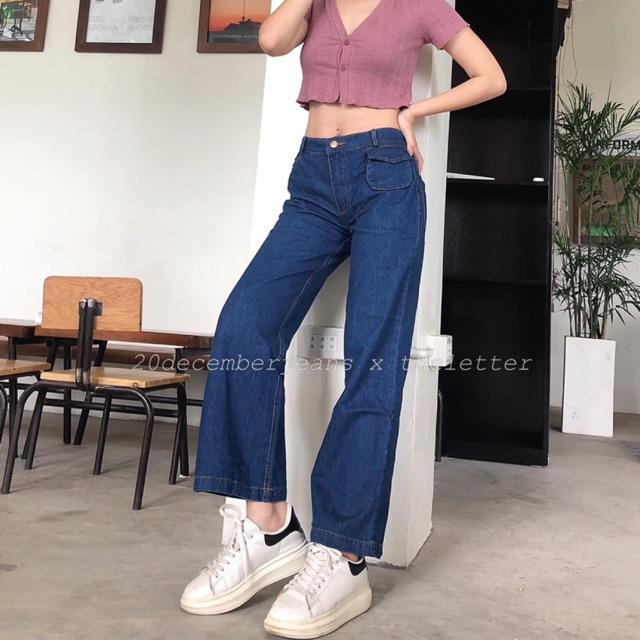 Quần ống suông túi nhỏ 20decemberjeans mã 940