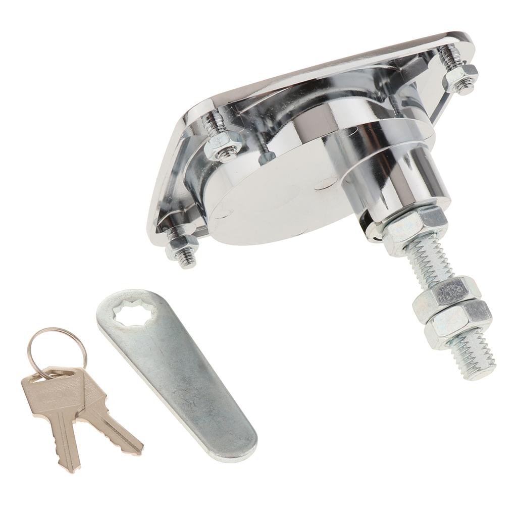2X Stainless S Flush Pull Hatch Latch Locking for Marine Boat Trailer W Key