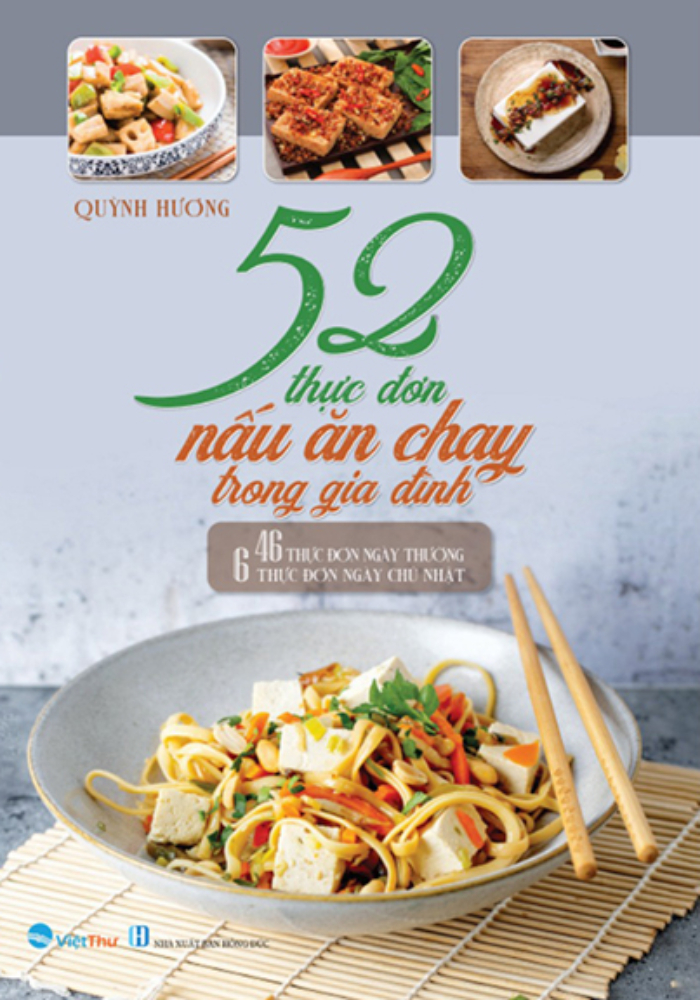 Combo Thực Đơn Ăn Chay Giúp Giảm Béo + 52 Thực Đơn Nấu Ăn Chay Trong Gia Đình (Bộ 2 Cuốn) - VT
