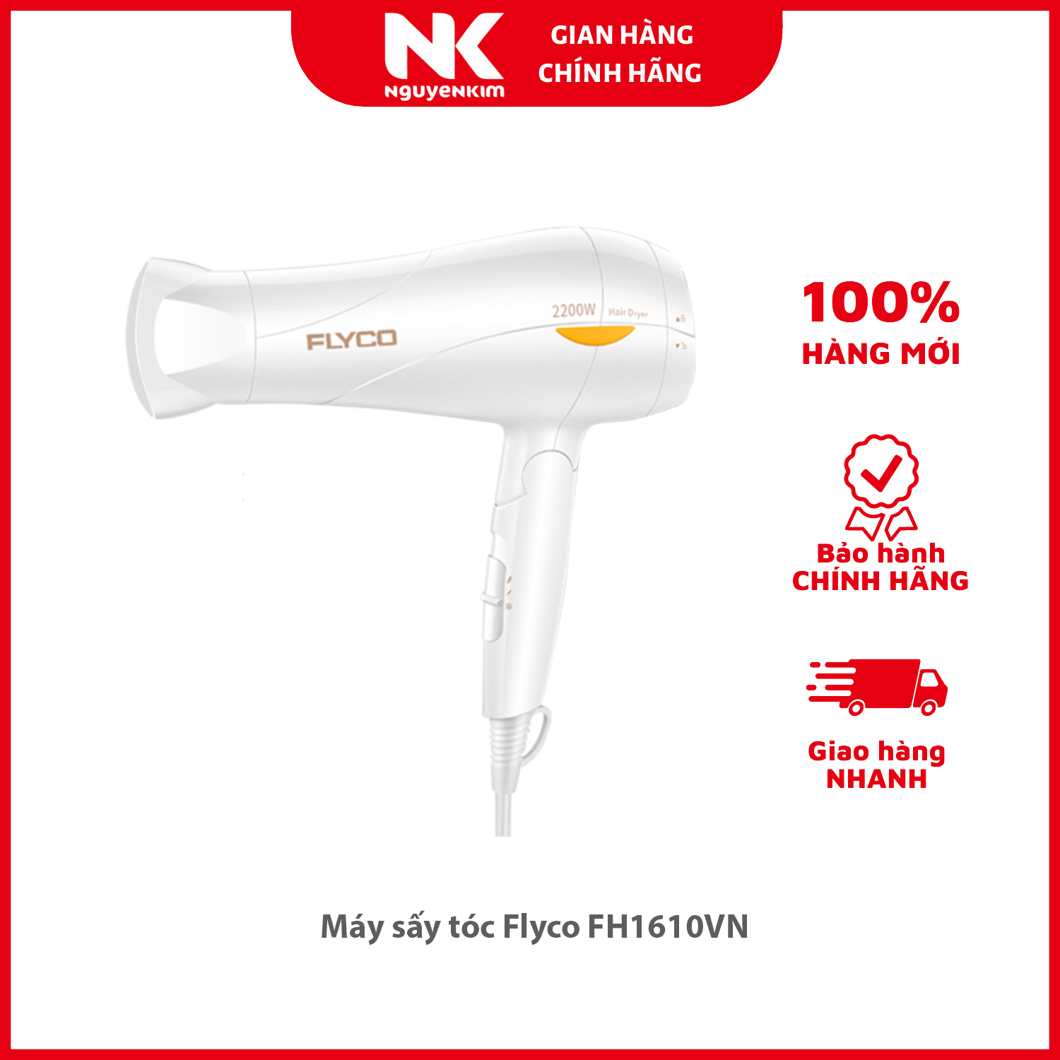 Máy sấy tóc Flyco FH1610VN - Hàng chính hãng