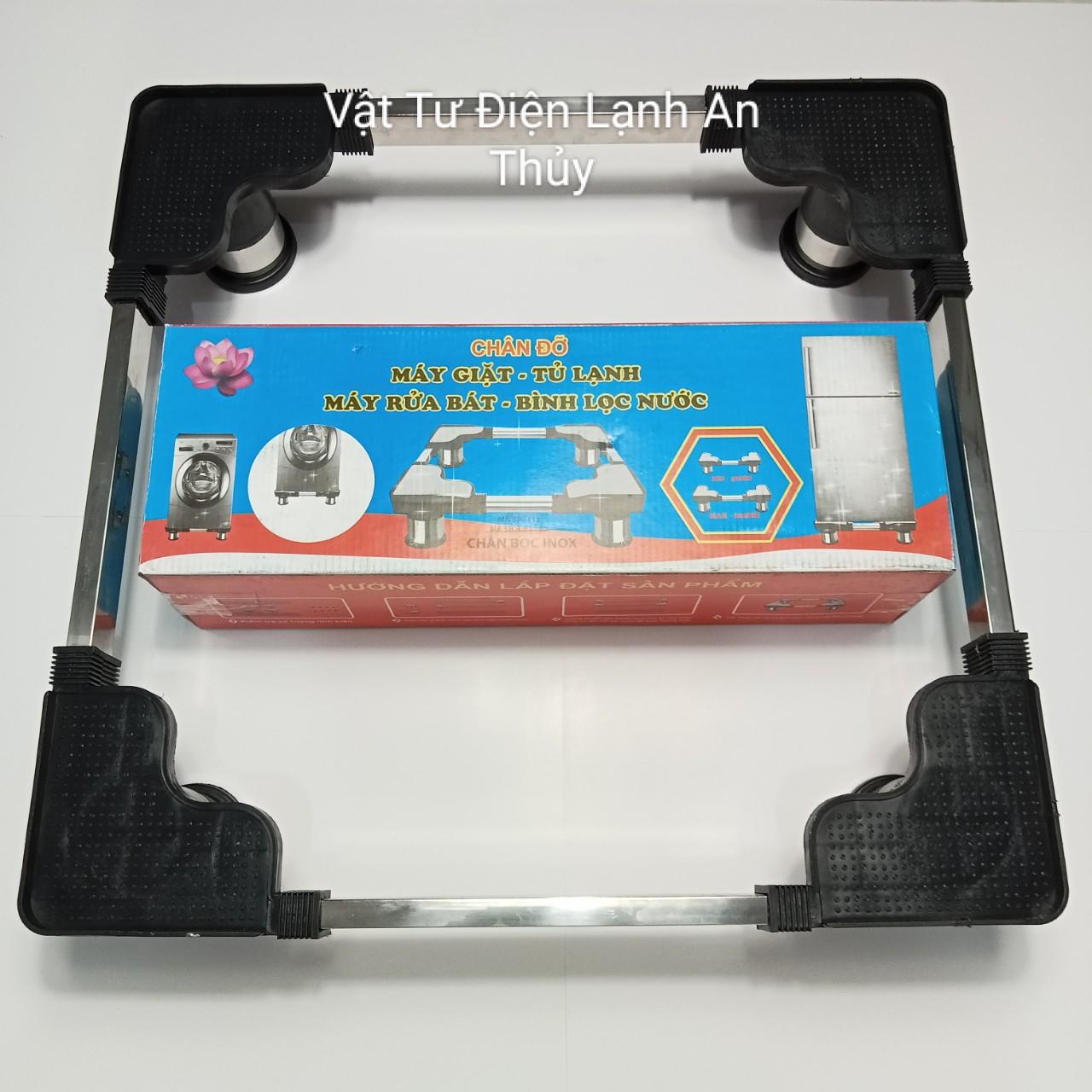 Chân đỡ máy giặt tủ lạnh inox - Chân kệ máy giặt tủ lạnh đa năng - Chân đế đỡ máy giặt tủ lạnh - Kệ để máy giặt tủ lạnh