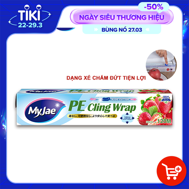 Màng bọc PE dao cắt trượt 120M (L) MyJae