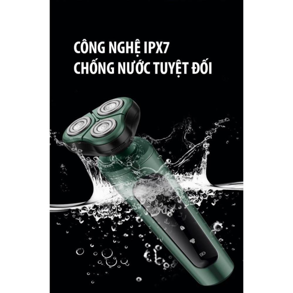 ￼Máy Cạo Râu Đa Năng 9D Shaver, Máy Cạo Râu 4in1 Tặng Kèm 6 Phụ Kiện Cao Cấp Công Nghệ Chống Nước Bảo Hành 12 Tháng