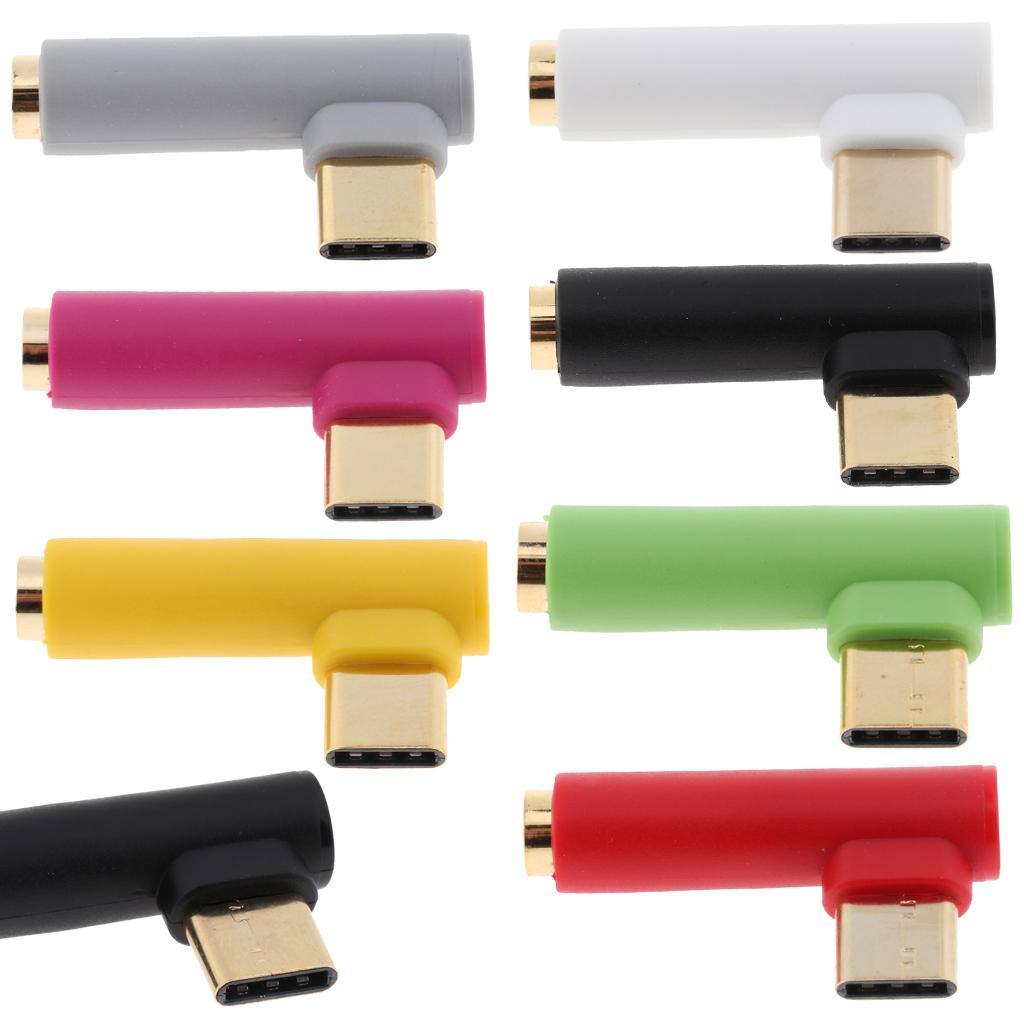 USB C to 3.5mm Audio Adapter, Male to Female Aux Microphone Connector for Xiaomi