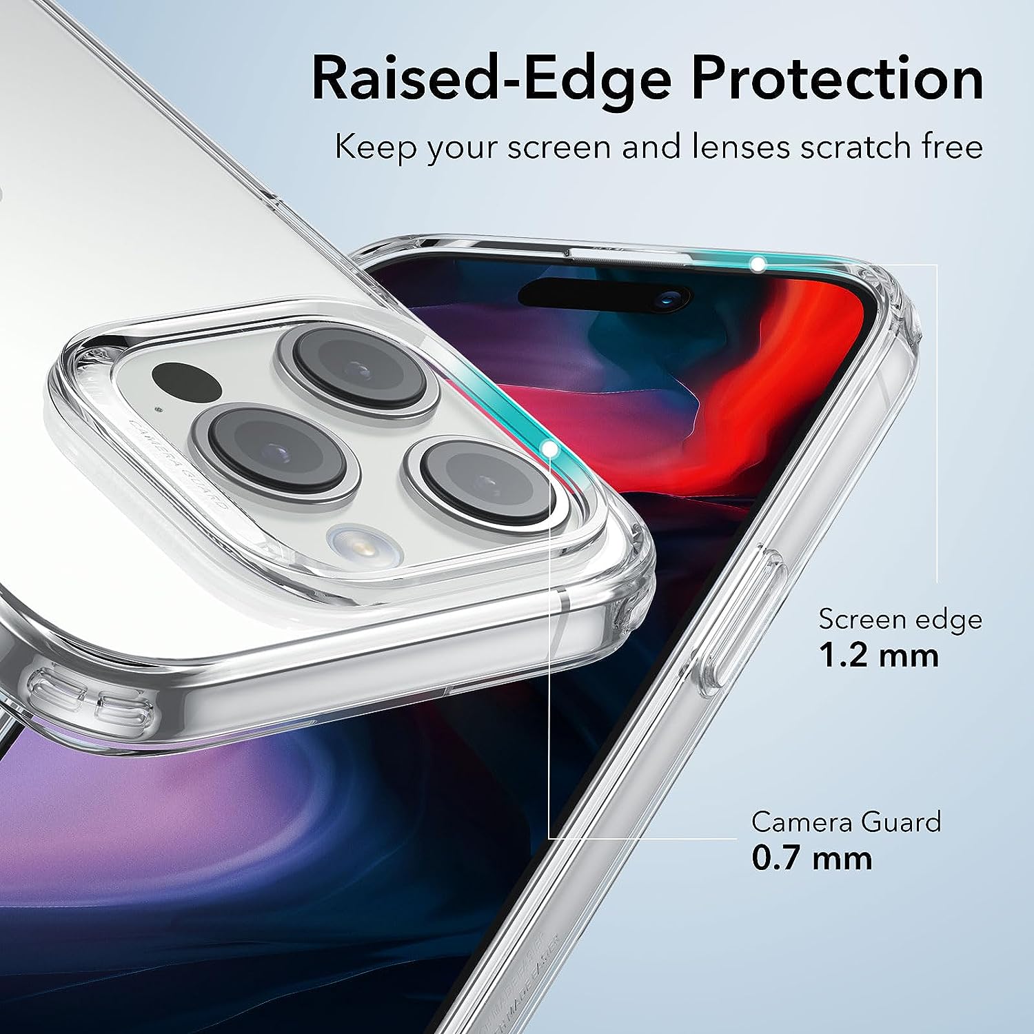 Ốp trong suốt ESR cho iPhone 15, 15 Plus, 15 Pro, 15 Pro Max, Vỏ mỏng chống sốc, Ốp TPU hạn chế ố vàng, ESR Zero Case Clear - Hàng Chính Hãng