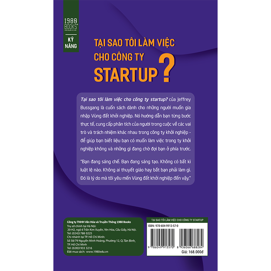 Tại Sao Tôi Làm Việc Cho Công Ty Startup?