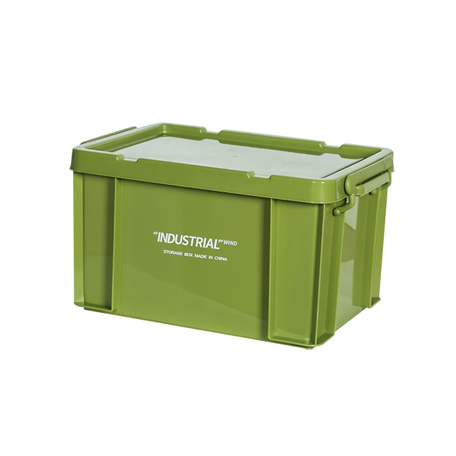 Camping Storage Box Organizer Multipurpose Durable Space Saving with Lid Storage Container Storage Bin for Fishing Home Closet Garage Hiking