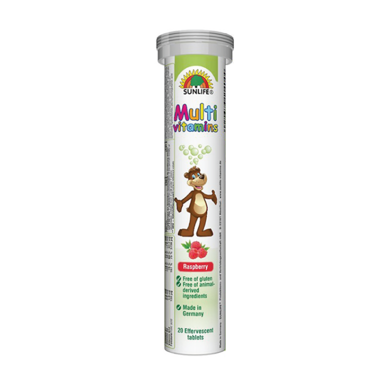 Thực phẩm bảo vệ sức khỏe - Viên sủi bổ sung vitamin cho bé Sunlife Multivitamins for Kids effervescent tablets
