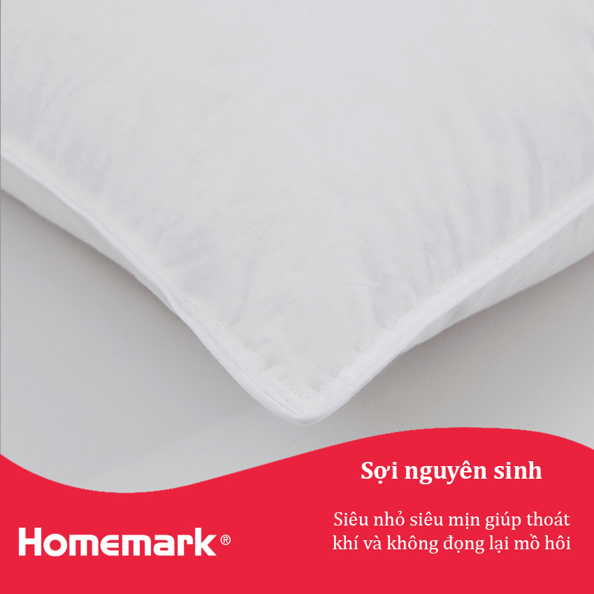 Hình ảnh Ruột gối nằm lông vũ khách sạn cao cấp sợi microfiber nhân tạo Hanvico by Homemark có kích thước trẻ em và 50x70 cm