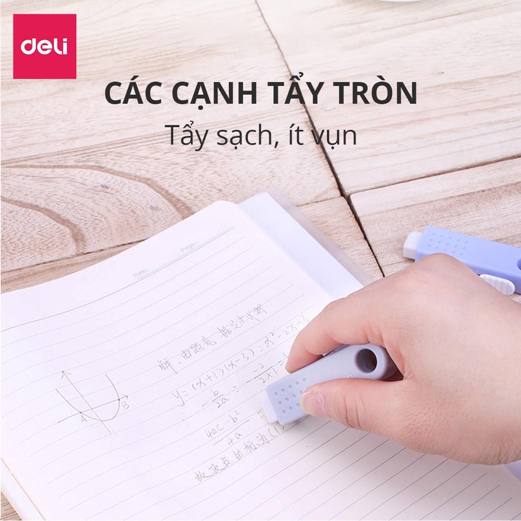 Gôm Tẩy Dạng Kéo Không Bụi Bẩn Deli - Không Dính Tay Tiện Dụng Phù Hợp Học Sinh Văn Phòng - Màu Ngẫu Nhiên - 71085