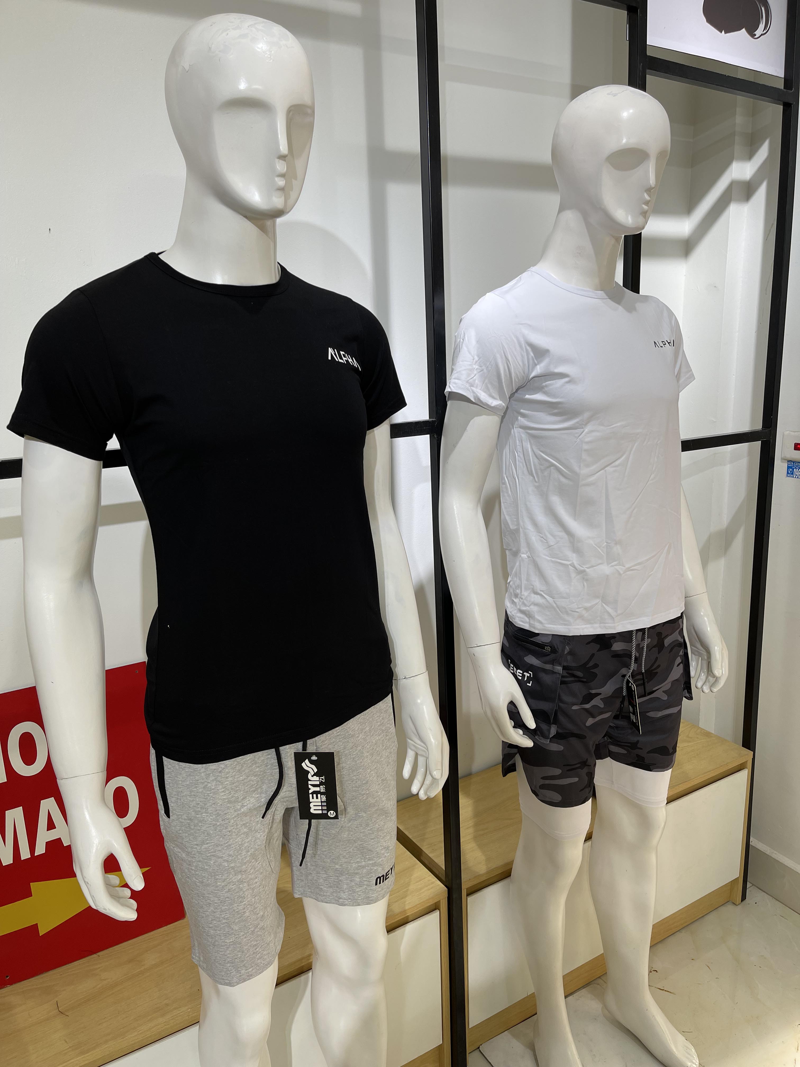 T-shirt logo Alpha thể thao nam