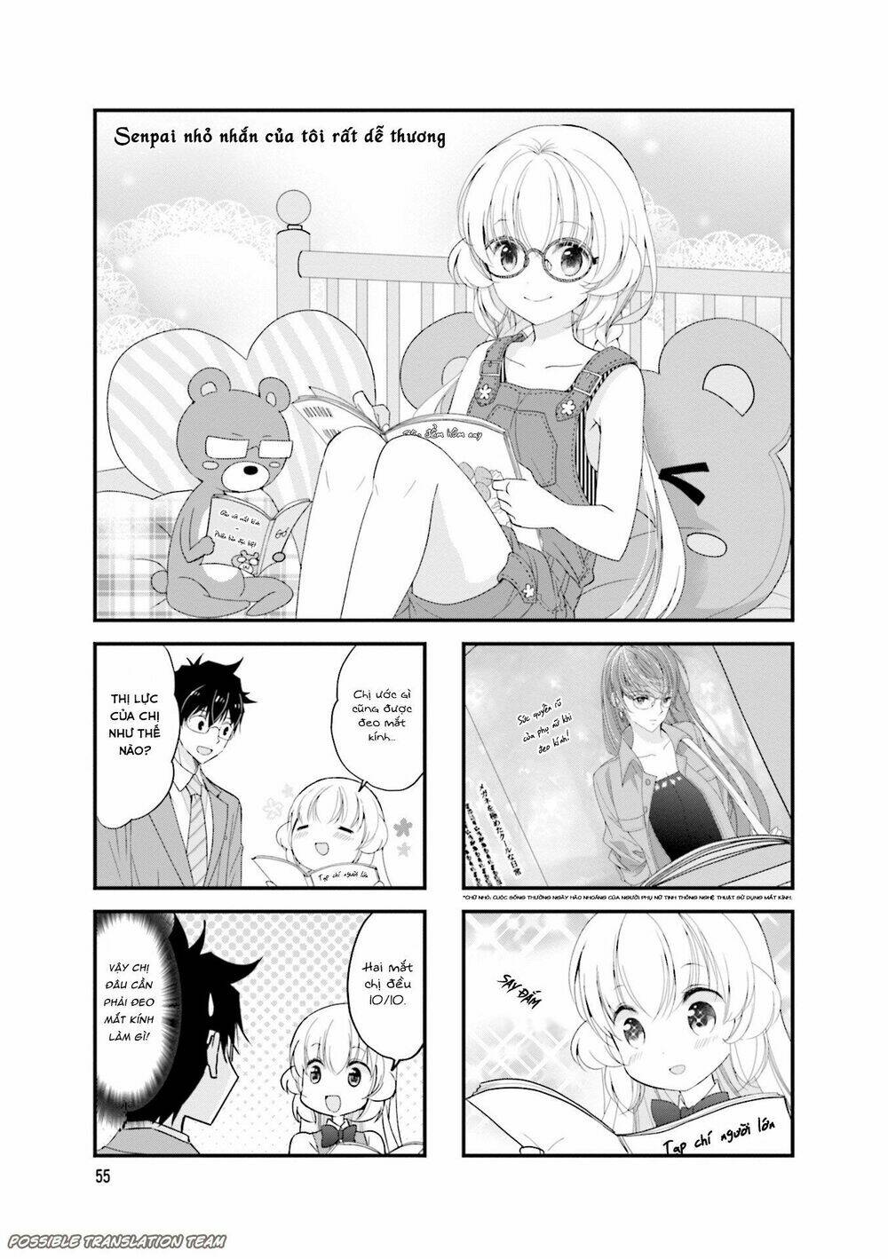 senpai nhỏ nhắn của tôi rất dễ thương chapter 23 3