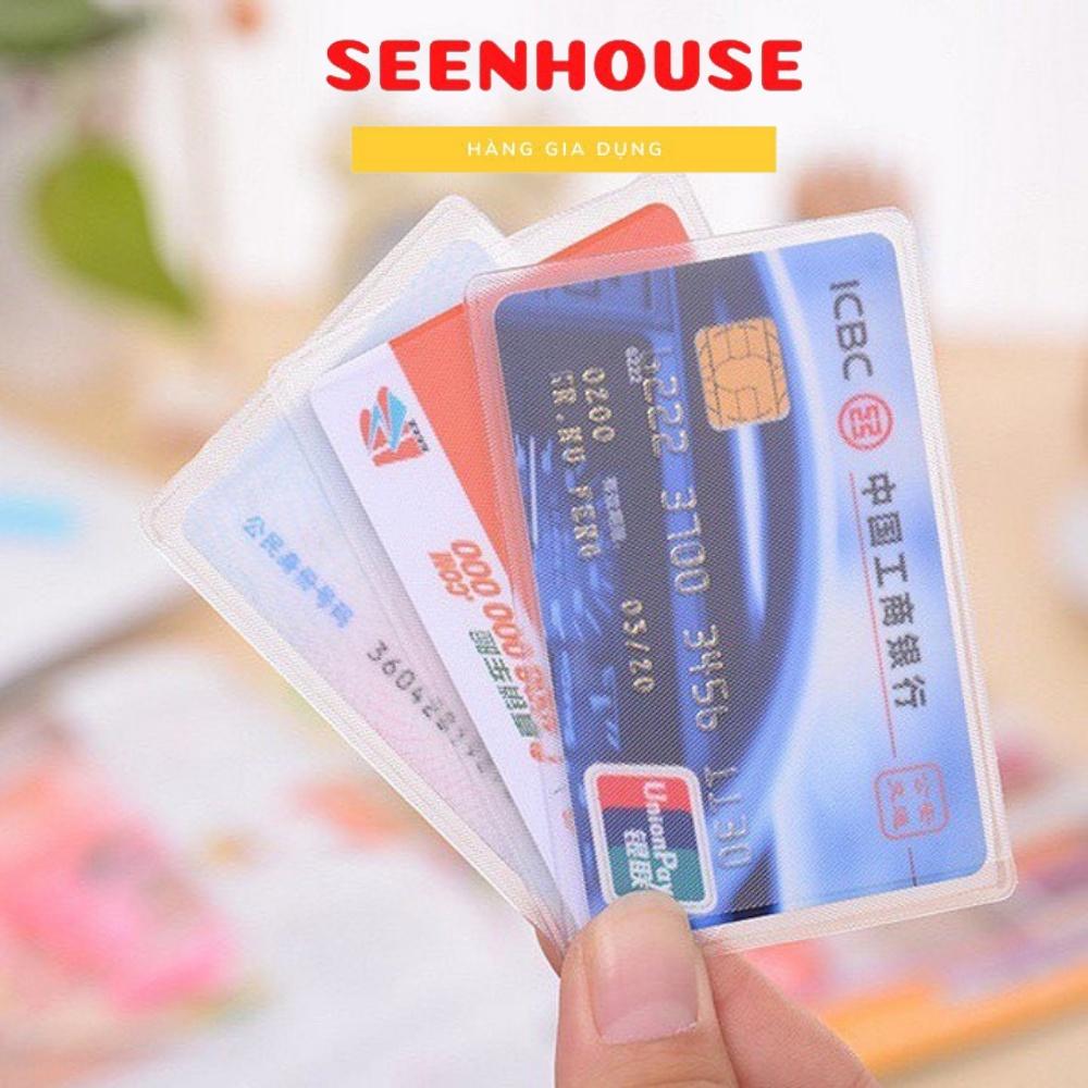 BỘ 100 vỏ bọc thẻ căn cước bằng lái thẻ tín dụng trong suốt