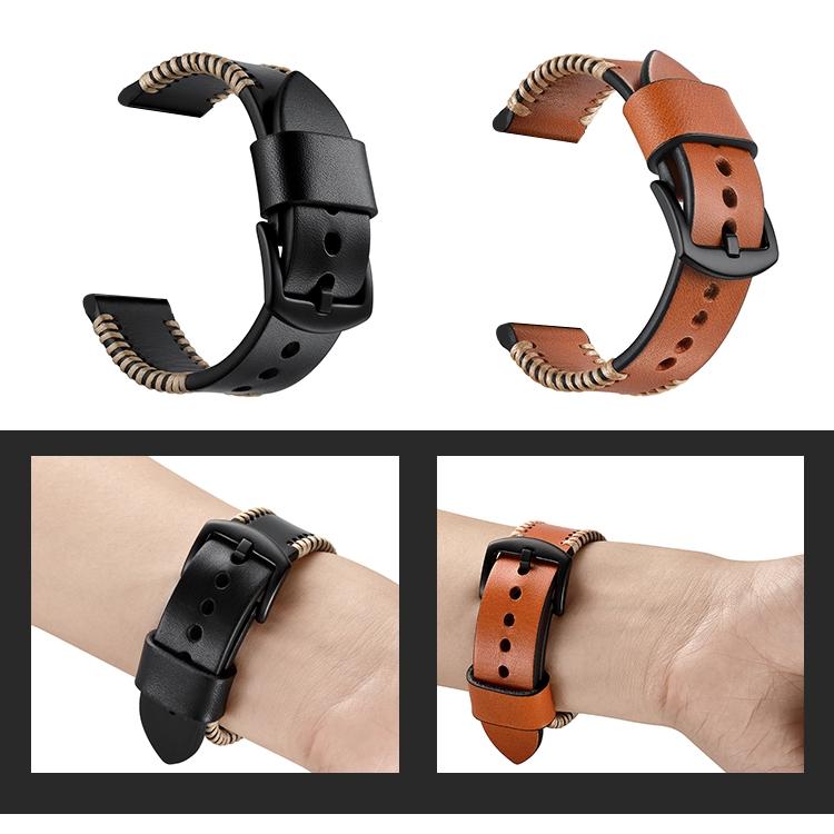 Dây đeo bằng da bền cho đồng hồ Samsung Galaxy Watch 42mm 46mm