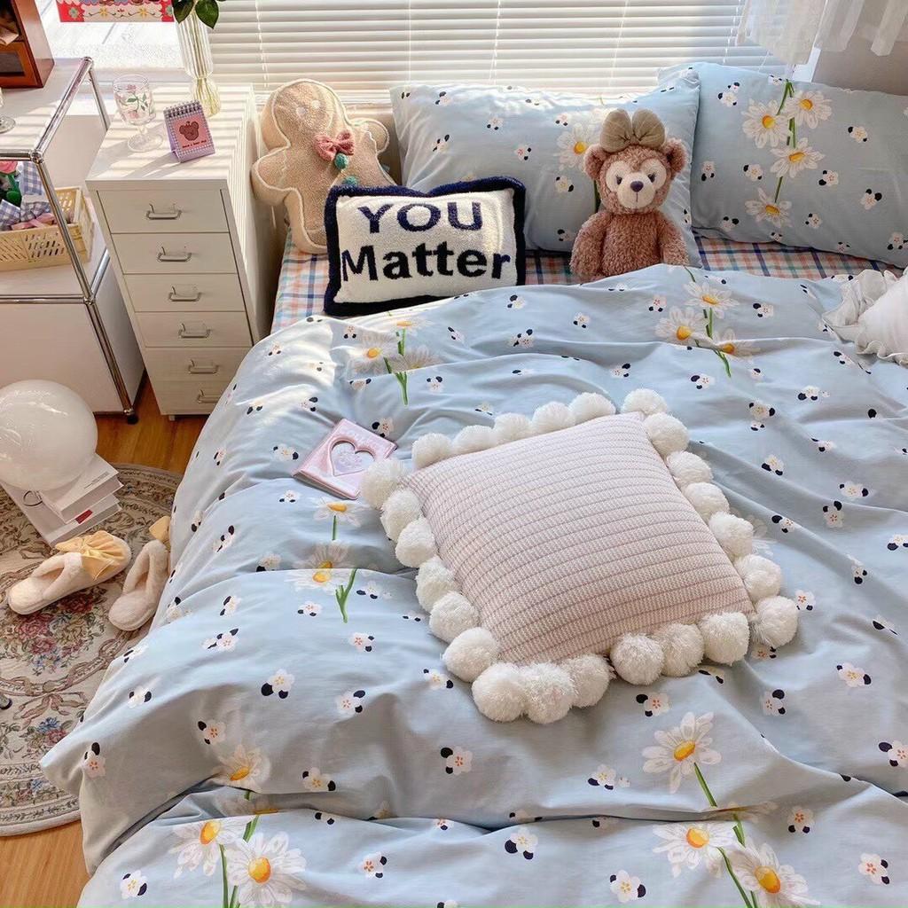 Bộ chăn ga gối Cotton Organic M2T bedding chăn ga Hàn QUốc mẫu mới 2021 100%Cotton mềm mịn mát