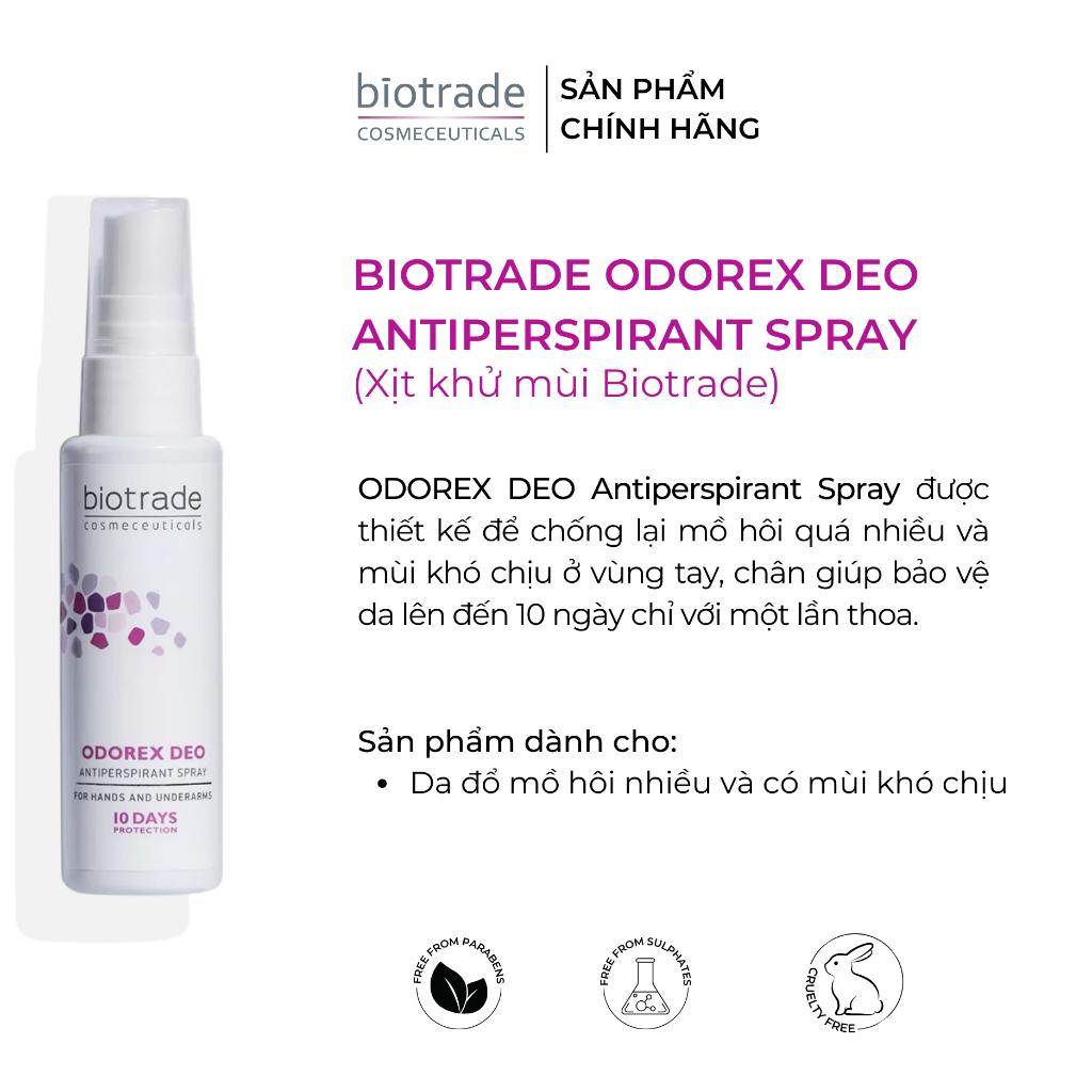 Xịt Khử Mùi Biotrade Odoreax Deo Antiperspirant Spray 40ml