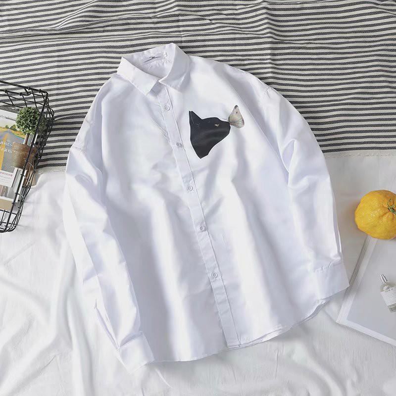 Áo sơ mi tay dài in hình thời trang cá tính cho nam