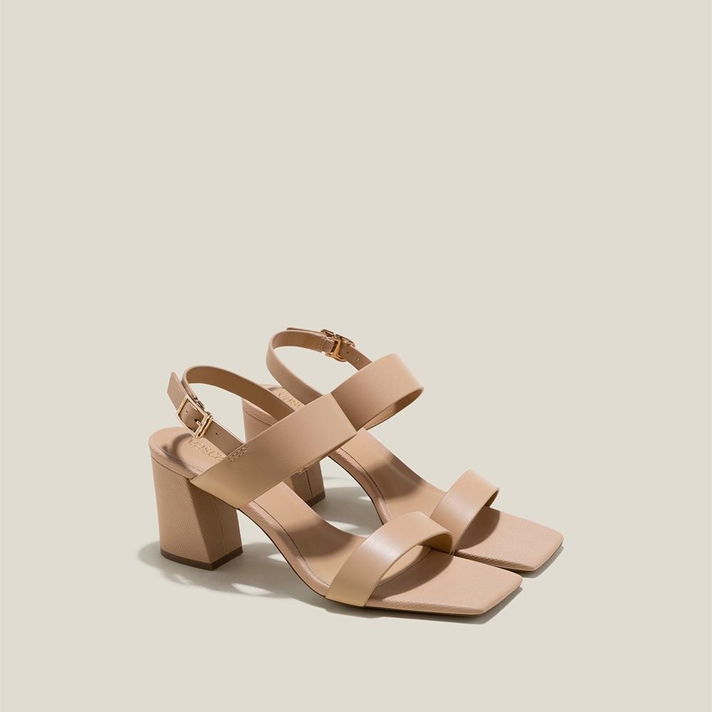 Vascara Sandal Gót Trụ Quai Ngang Bản To - SDN 0769