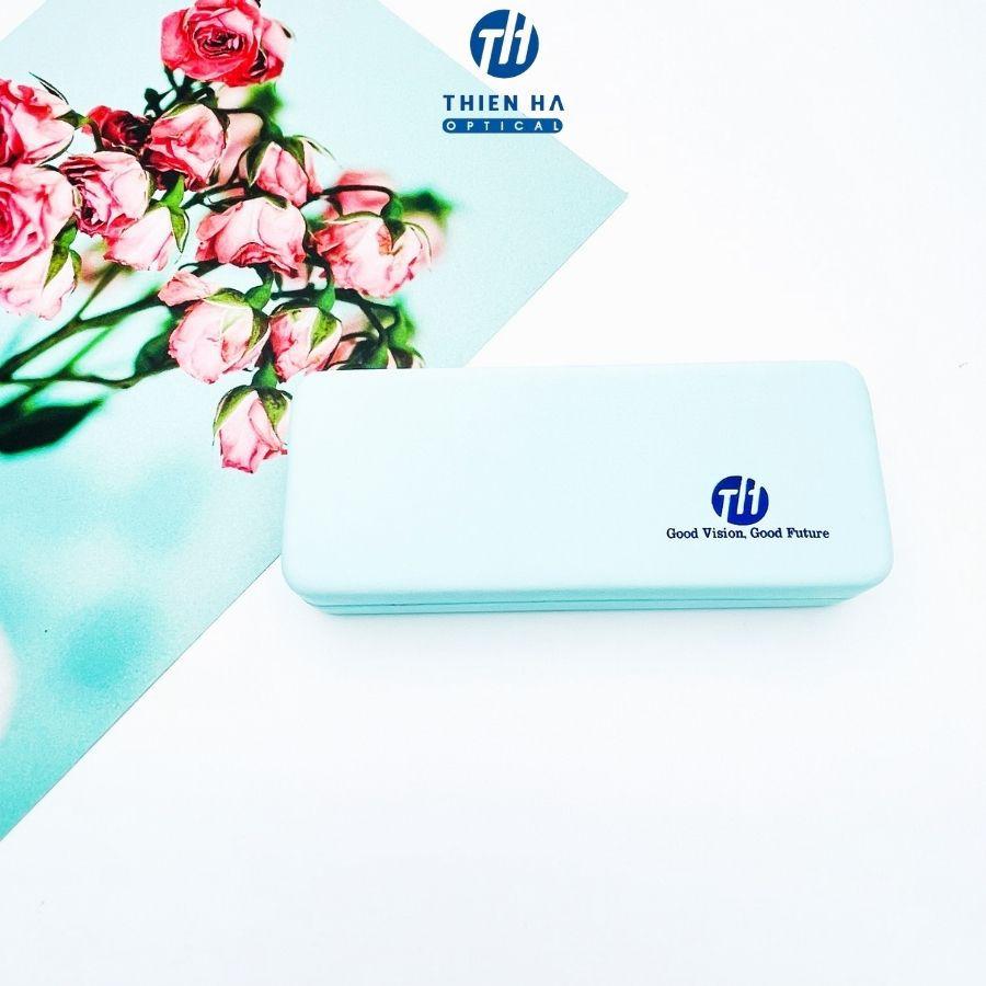 Hộp đựng kính cận nam nữ cao cấp ThienHa OPTIC chất liệu da cao cấp, sang trọng