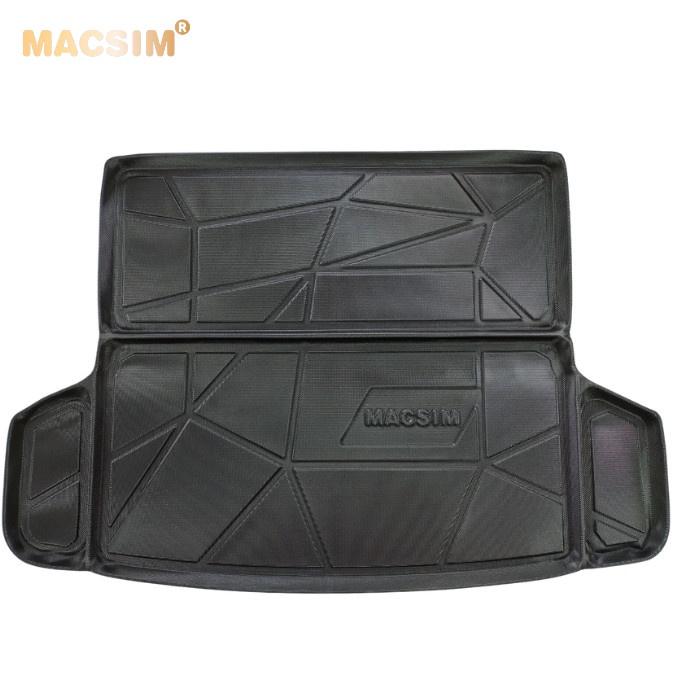 Thảm lót cốp xe ô tô Mitsubishi Attrage qd 2016 - nay nhãn hiệu Macsim chất liệu TPV cao cấp màu đen