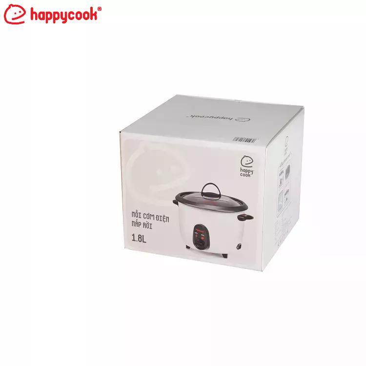 Nồi cơm điện nắp rời Happy Cook 1.8L HCD-180B - Hàng Chính Hãng