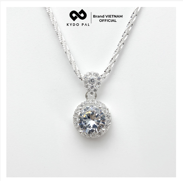 Dây chuyền bạc KYDOPAL đính đá cao cấp trang sức bạc nữ sang trọng 925 9C1
