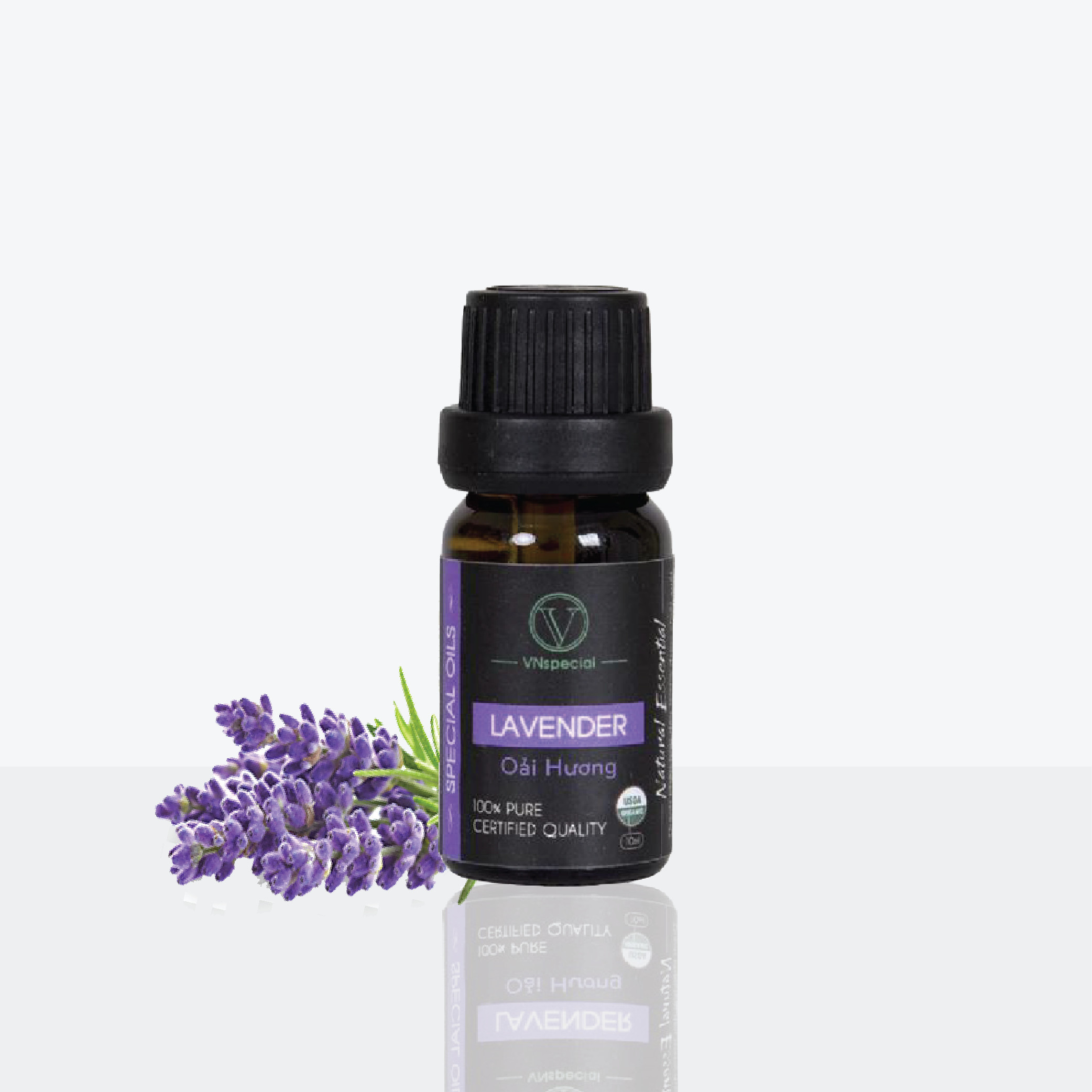Tinh Dầu Hữu Cơ Oải Hương | Organic Lavender Oil | Tinh dầu Nhập Khẩu USDA - Vnspecial Oils (10ml)