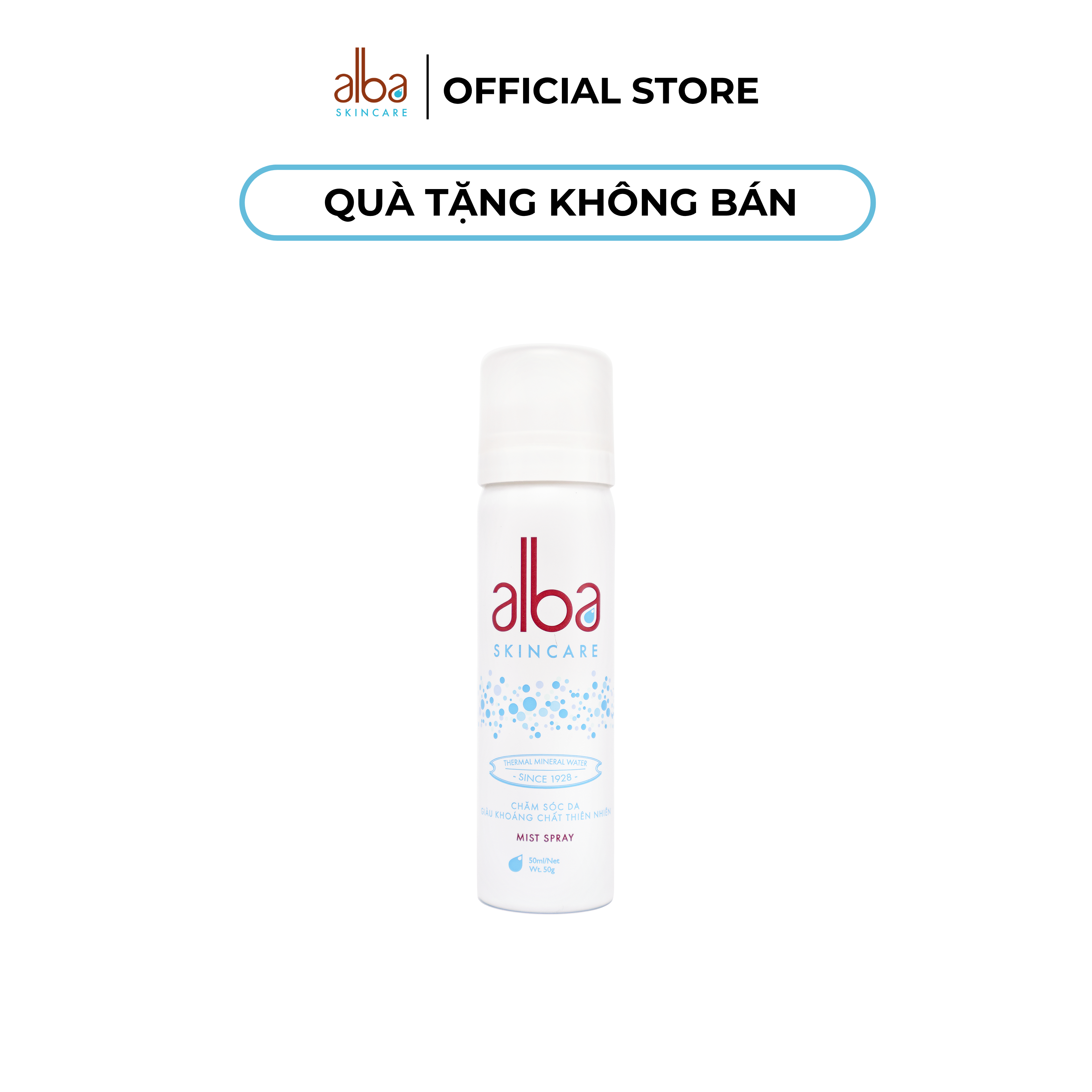 [QUÀ TẶNG KHÔNG BÁN] [LADY 50ML] Xịt khoáng Alba Skincare cấp ẩm và phục hồi da cho nữ