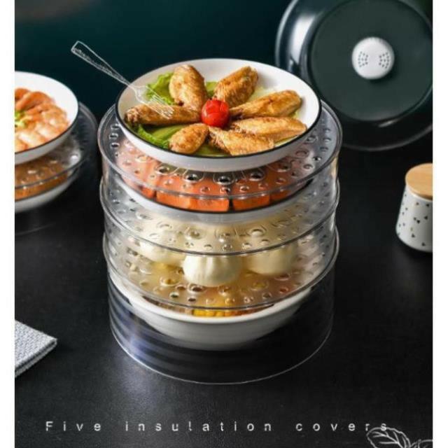 Khay đậy thức ăn, lồng bàn giữ nhiệt 4 tầng cao cấp, tiện ích không thể thiếu cho gia đình - .