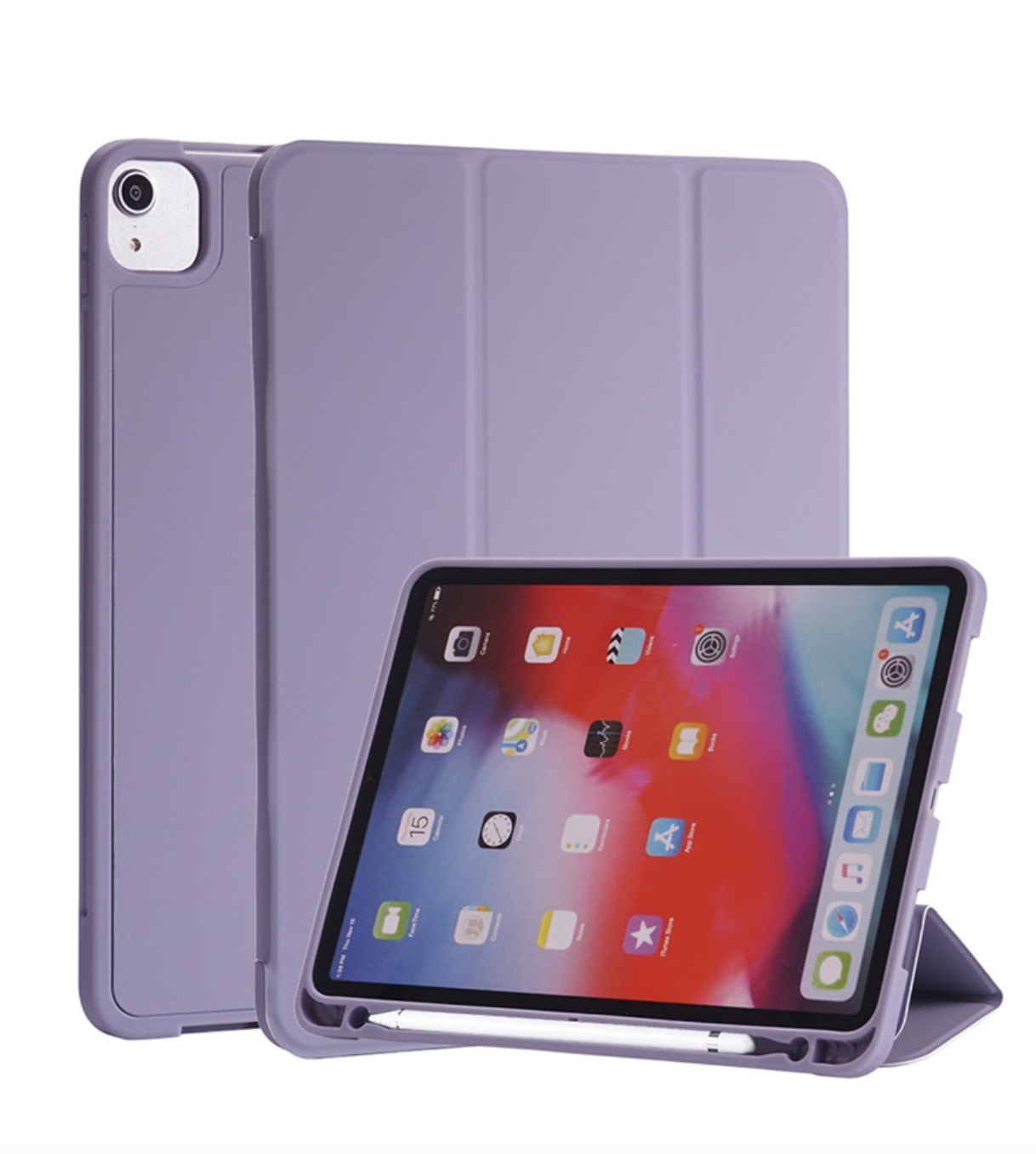 Bao da smart cover silicon ốp ipad silicon có khe cài bút dành cho Ipad 9.7 inch, ipad 10.2, 10.5, 10.9 inch, Ipad pro 11 inch, Ipad 12.9 inch