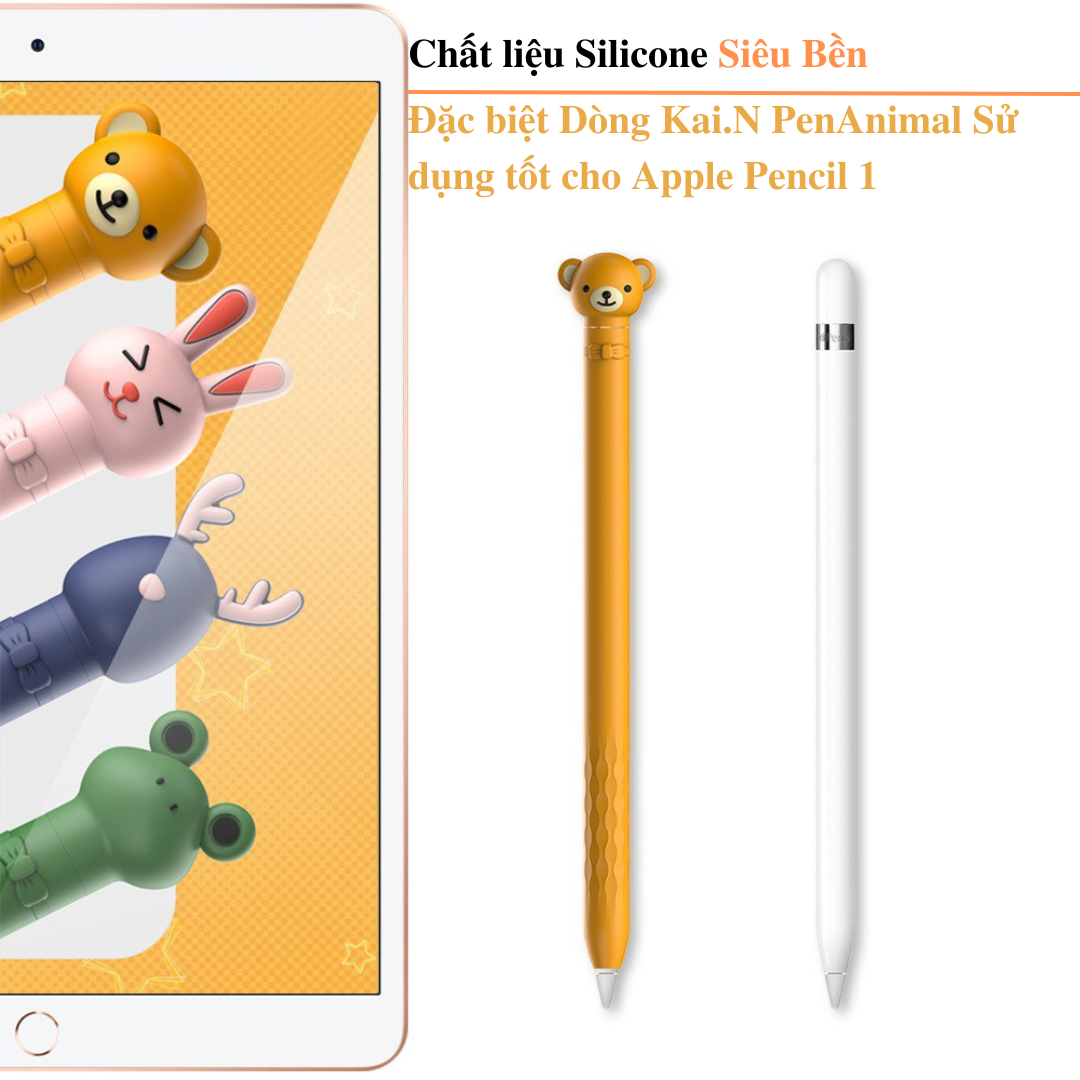 Ốp Case Bảo Vệ Dành Cho Apple Pencil 1, Kai.N PenAnimal - Hàng Chính Hãng