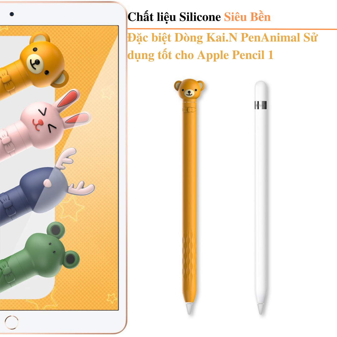 Ốp Case Bảo Vệ Dành Cho Apple Pencil 2 / 1, Kai.N PenAnimal - Hàng Chính Hãng