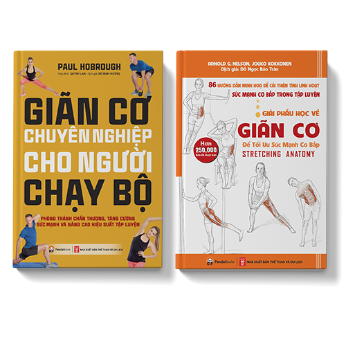 Sách Thể Thao - Combo Sức khỏe - Giãn cơ chuyên nghiệp dành cho người chạy bộ - Giải phẫu học về giãn cơ - Pandabooks