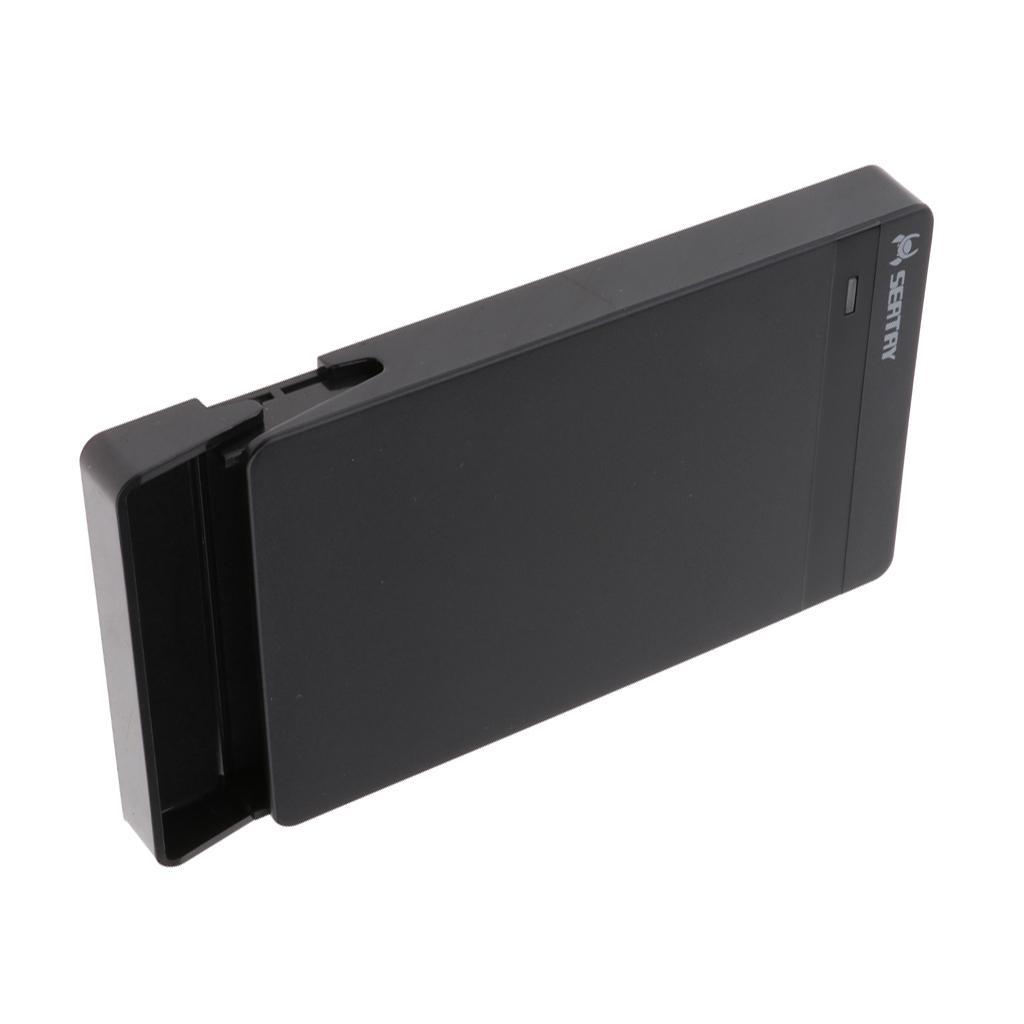 Premium USB 3.0 SATA Hard Driver Enclosure Fit for 2.5 Inch HDD SSD, Black
