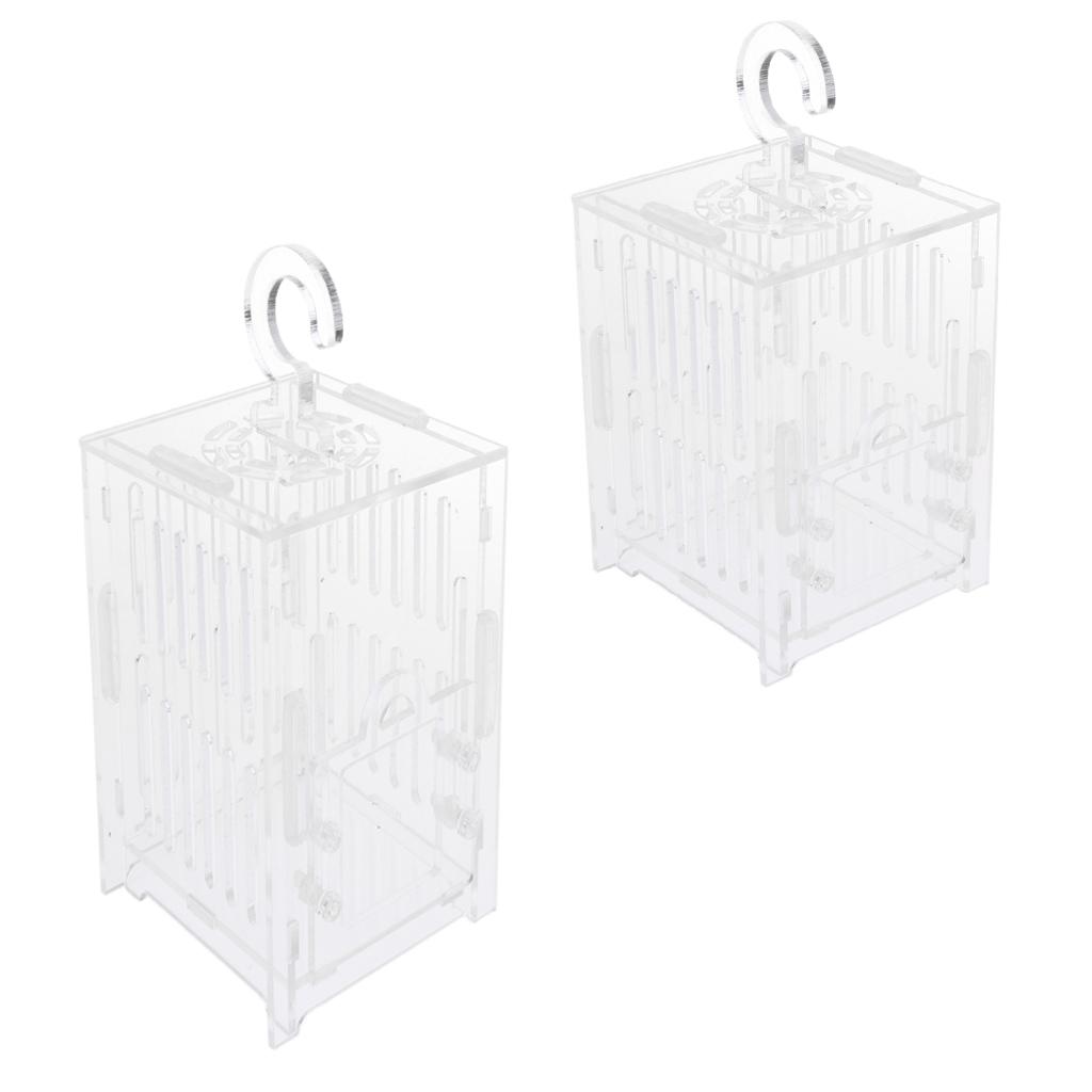 Durable Acrylic Small Insect Cage Grasshopper Feeding Cricket Cage Indoor Toy