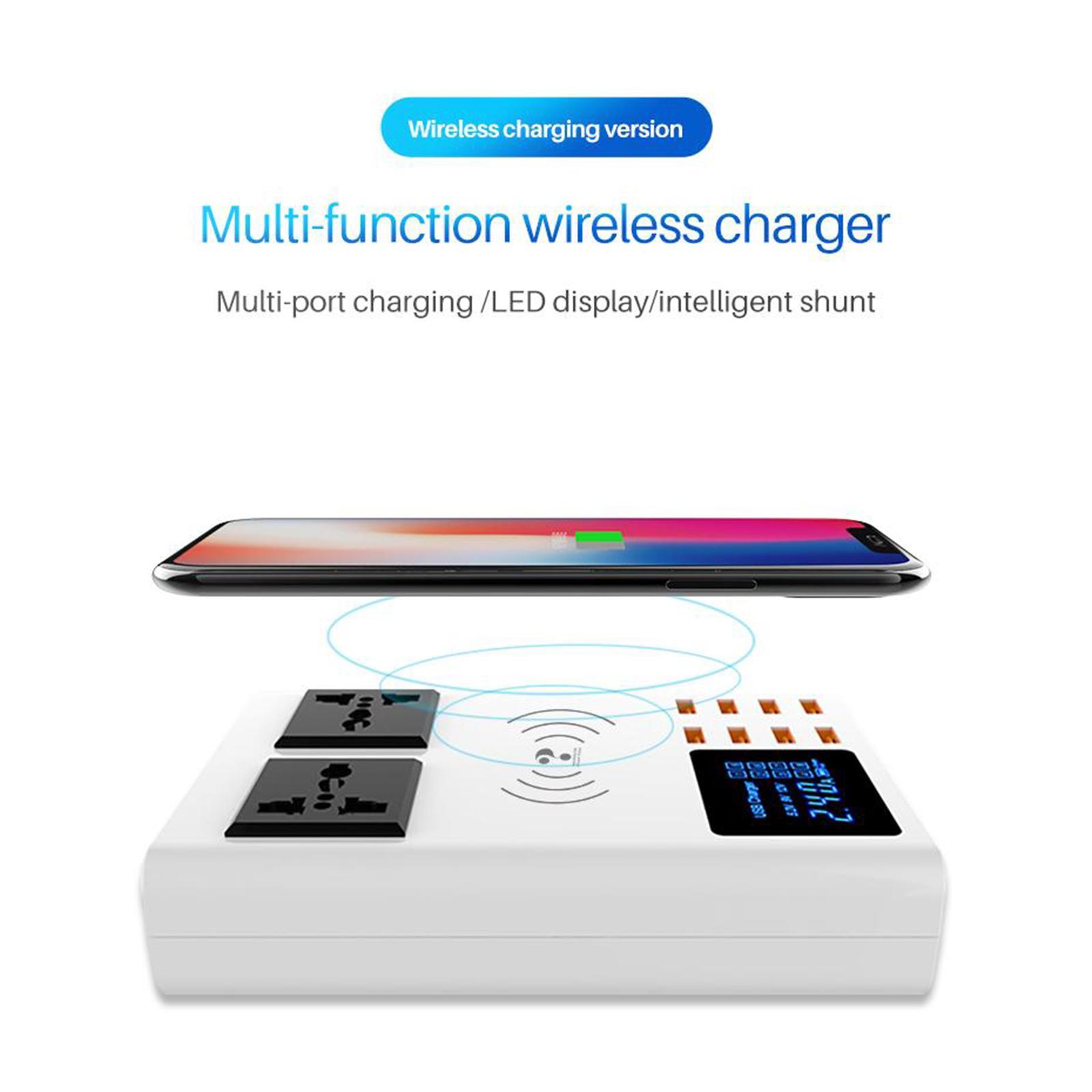 Multiple USB Charger 40W/8A Desktop Charging Station for Phones and More