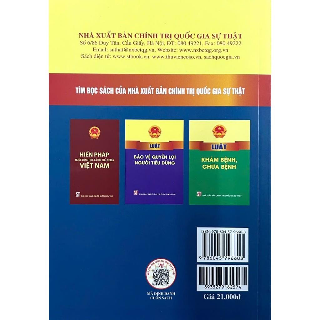 Sách - Luật Bảo Hiểm Y Tế Năm 2008 (Sửa Đổi, Bổ Sung Năm 2103, 2014, 2015, 2018, 2020, 2023) - NXB Chính Trị Quốc Gia