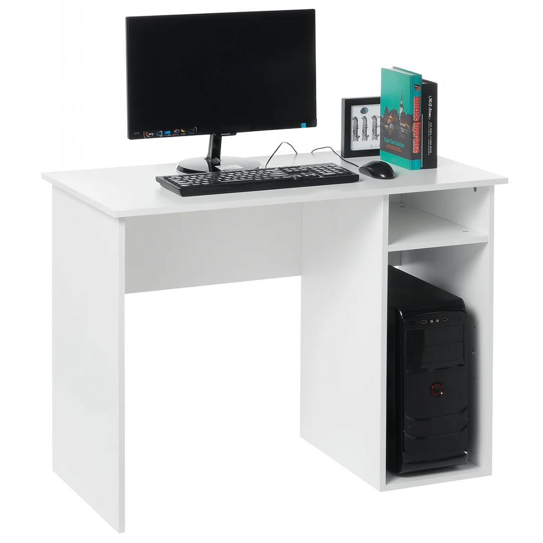 Bàn làm việc, bàn học gỗ hiện đại SMLIFE Dobbs | Gỗ MDF dày 17mm chống ẩm | D100xR50xC75cm