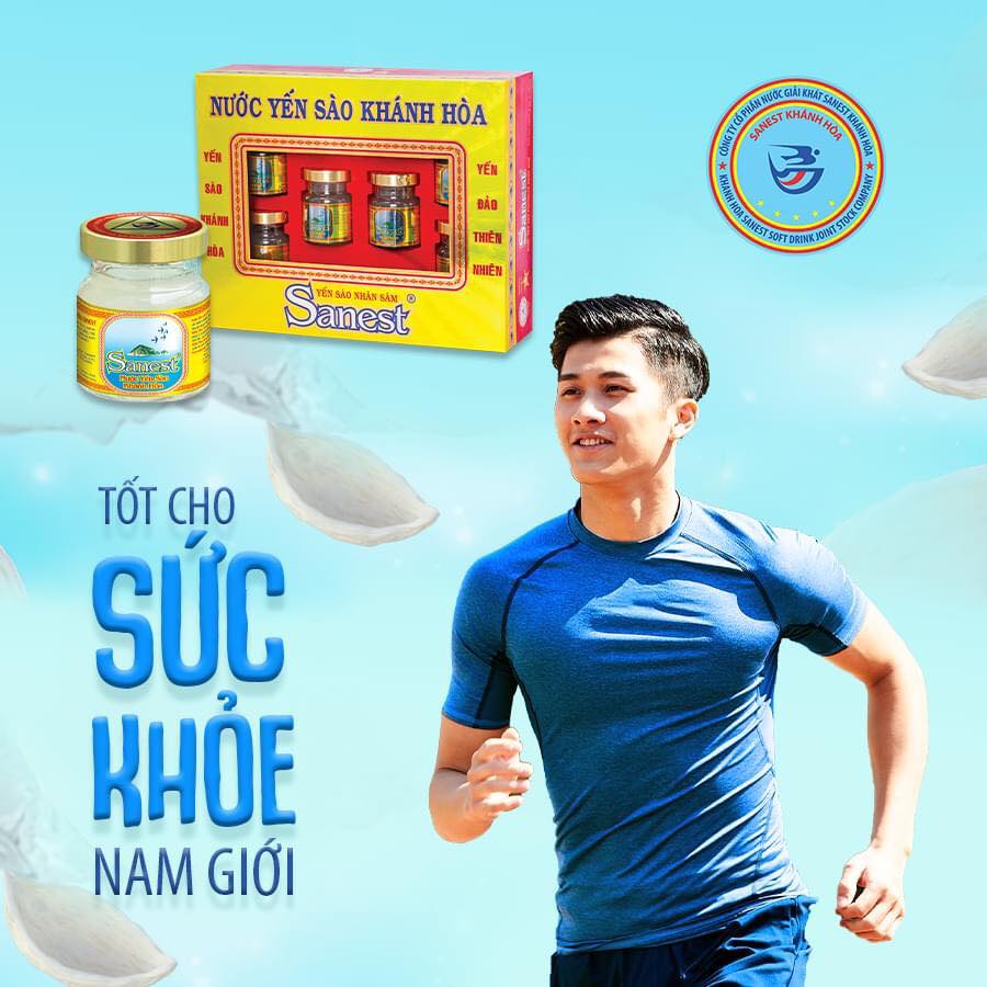 NƯỚC YẾN SÀO KHÁNH HÒA NHÂN SÂM FUCOIDAN 70ML, HỘP 6 LỌ