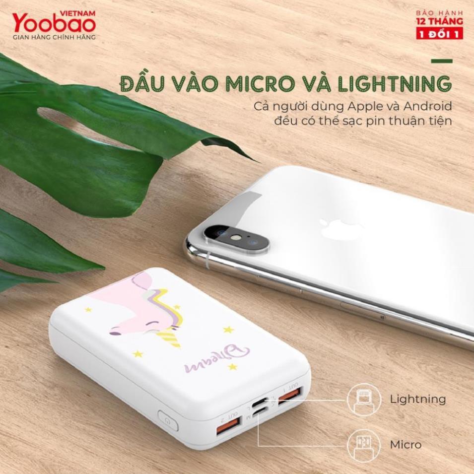 Pin Sạc dự phòng Yoobao mini 10000mAh P10W -Hàng nhập khẩu