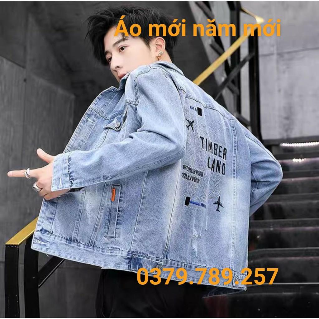 Áo khoác jean nam nữ màu đỏ độc đáo 102 New York cao cấp form chuẩn size M-L-XL KT-PT43