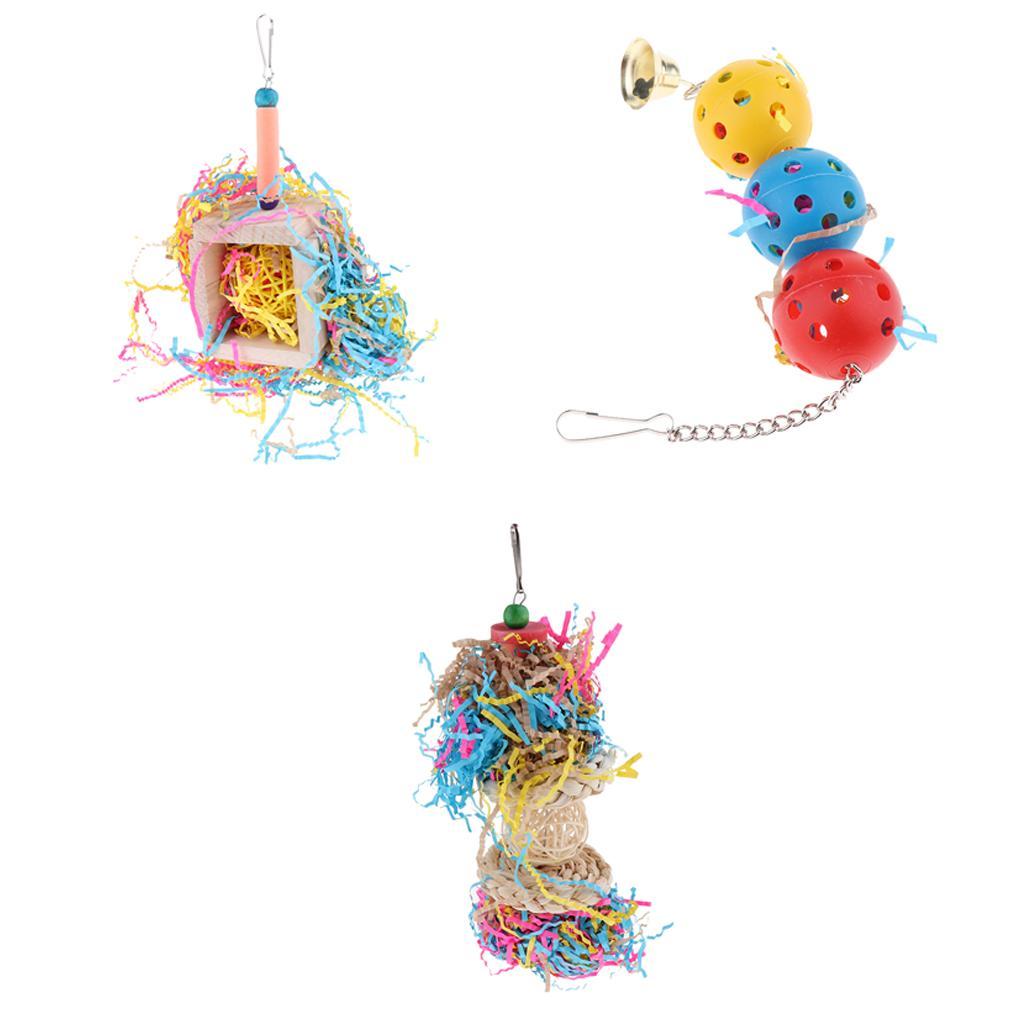 Hanging and Chewing Toys Bird Supplies for Birds Parrots
