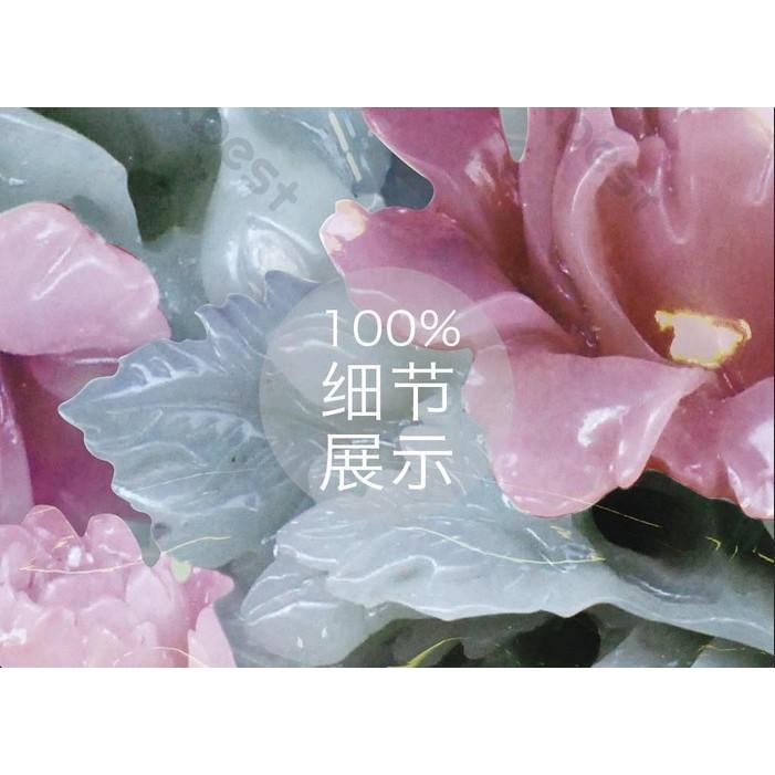 Tranh dán tường Tranh phong thủy hoa sen phú quí, tranh dán tường 3d hiện đại MS626297