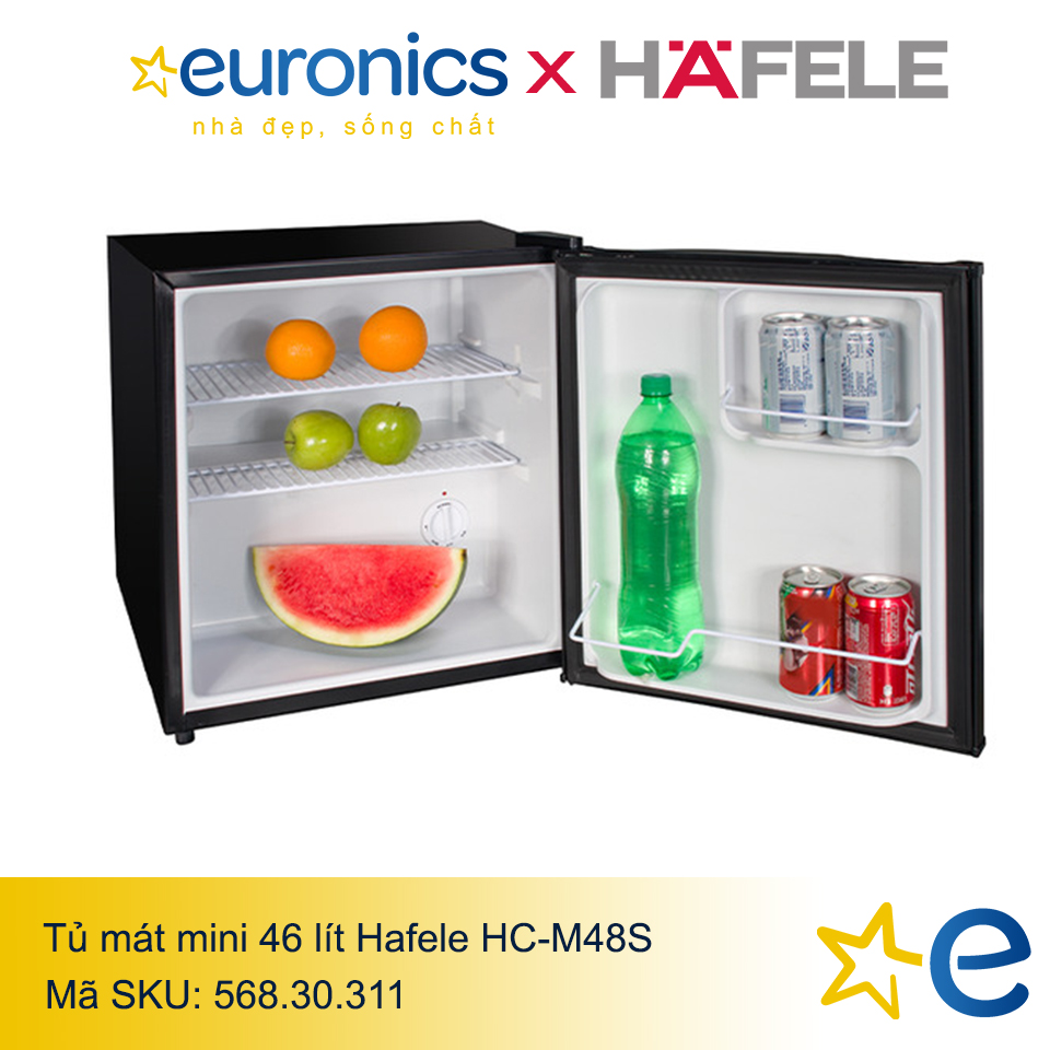 TỦ MÁT MINI HAFELE 46 LÍT HC-M48S/568.30.311 - HÀNG CHÍNH HÃNG - GIAO HÀNG TOÀN QUỐC