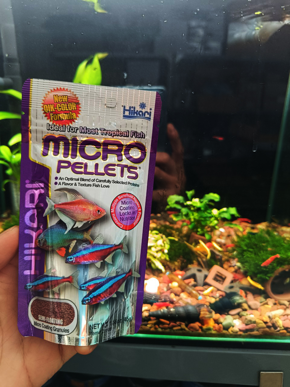 Thức ăn Hikari Tropical Micro Pellets dành cho cá thủy sinh nhỏ- cám hikari tăng màu cho cá nhỏ-cá nhiệt đới - shopleo
