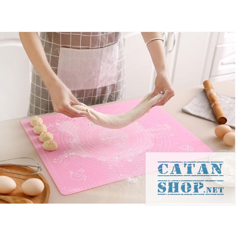 Thảm Nhào Bột , tấm cán Bột Silicone Làm Bánh Chống dính, chống trơn trượt, chịu nhiệt, dụng cụ nhà bếp GD542-ThamCBot