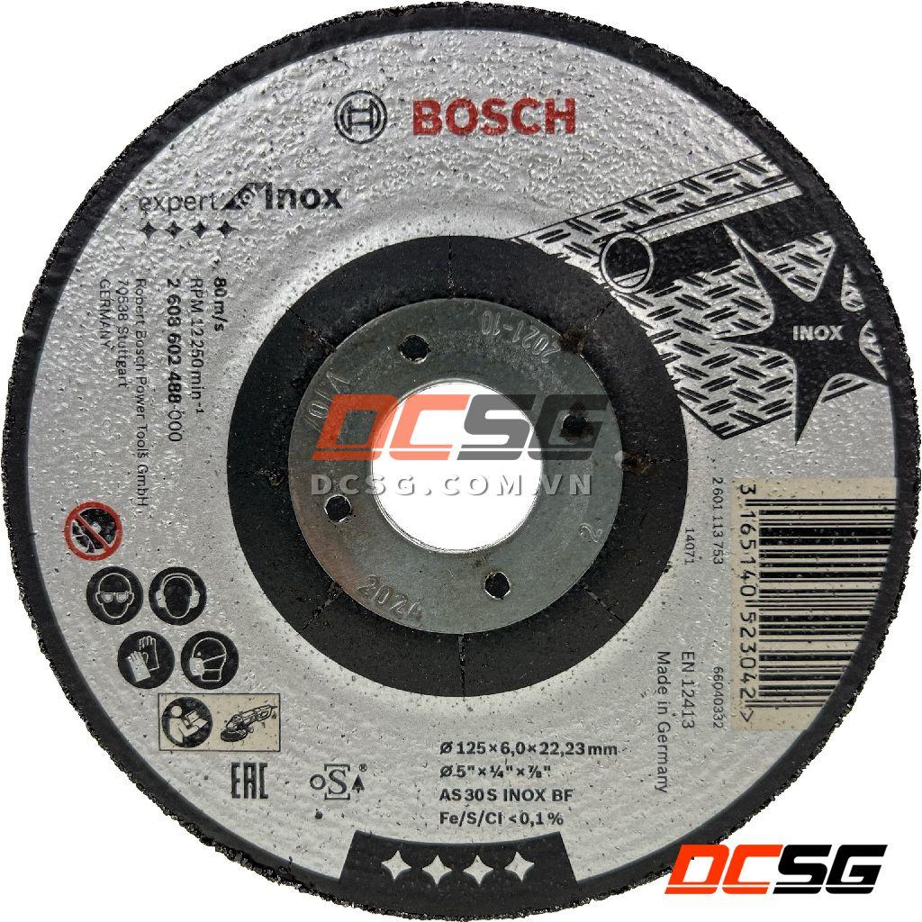 Hình ảnh Đá mài 125x6.0x22.23mm Expert for inox Bosch 2608602488 | DCSG