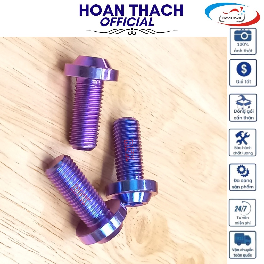 Ốc Gr5 10L20 Đầu Dù Xanh Tím dùng cho nhiều dòng xe máy SP016454 (giá 1 con)